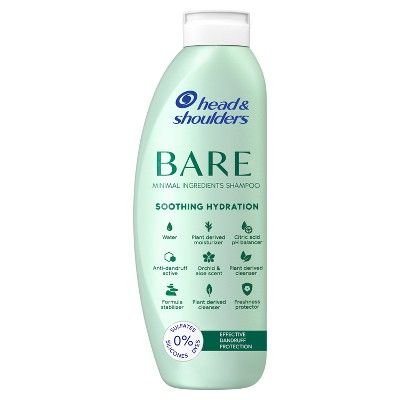 Head & Shoulders Bare Anti Dandruff Soothing Hydration Shampoo, Sulfate Free - 13.5 fl oz | Target