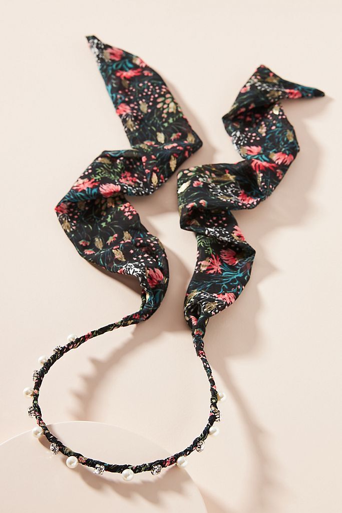 Carla Embellished Scarf Headband | Anthropologie (US)