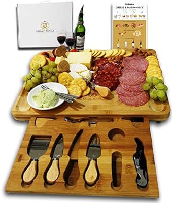 Unique Housewarming Gifts, Men, Women Birthday, Thanksgiving Gift | Extra Large Cheese Plate Boar... | Amazon (US)