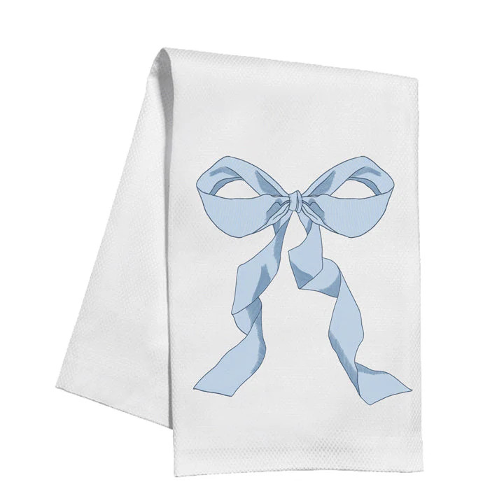 Caitlin Wilson French Blue Bow Kitchen Towel | Rosanne Beck Collections