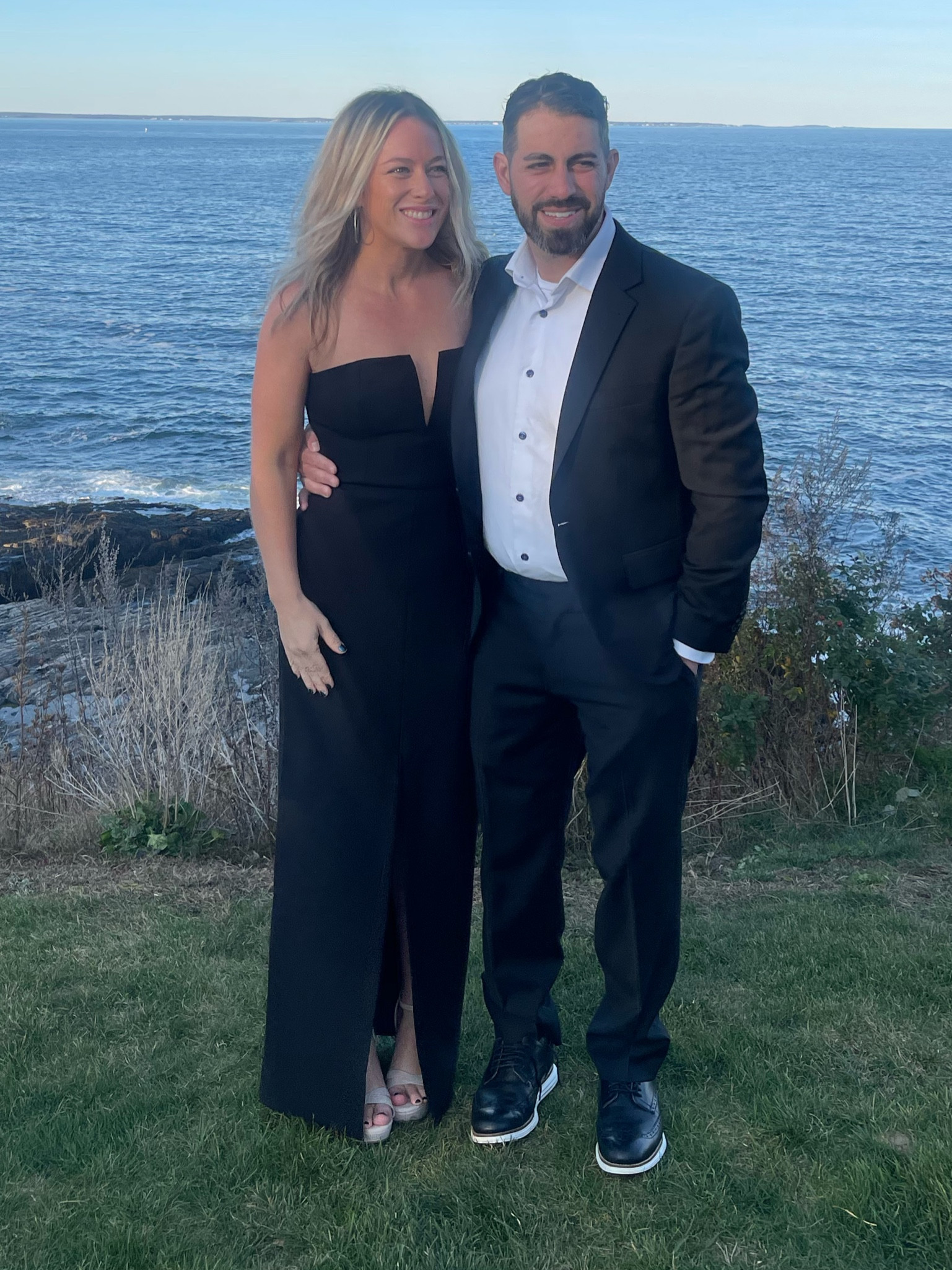 Perfect strapless black gown 
Bcbg crepe gown 
Middle slit 
Black tie wedding guest dress 
Timeless and classic! 


#LTKSaleAlert #LTKWedding #LTKSeasonal