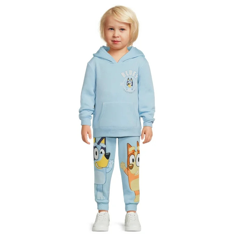 Bluey Toddler Boy Fleece Hoodie and Joggers Set, 2-Piece, Sizes 2T-5T | Walmart (US)