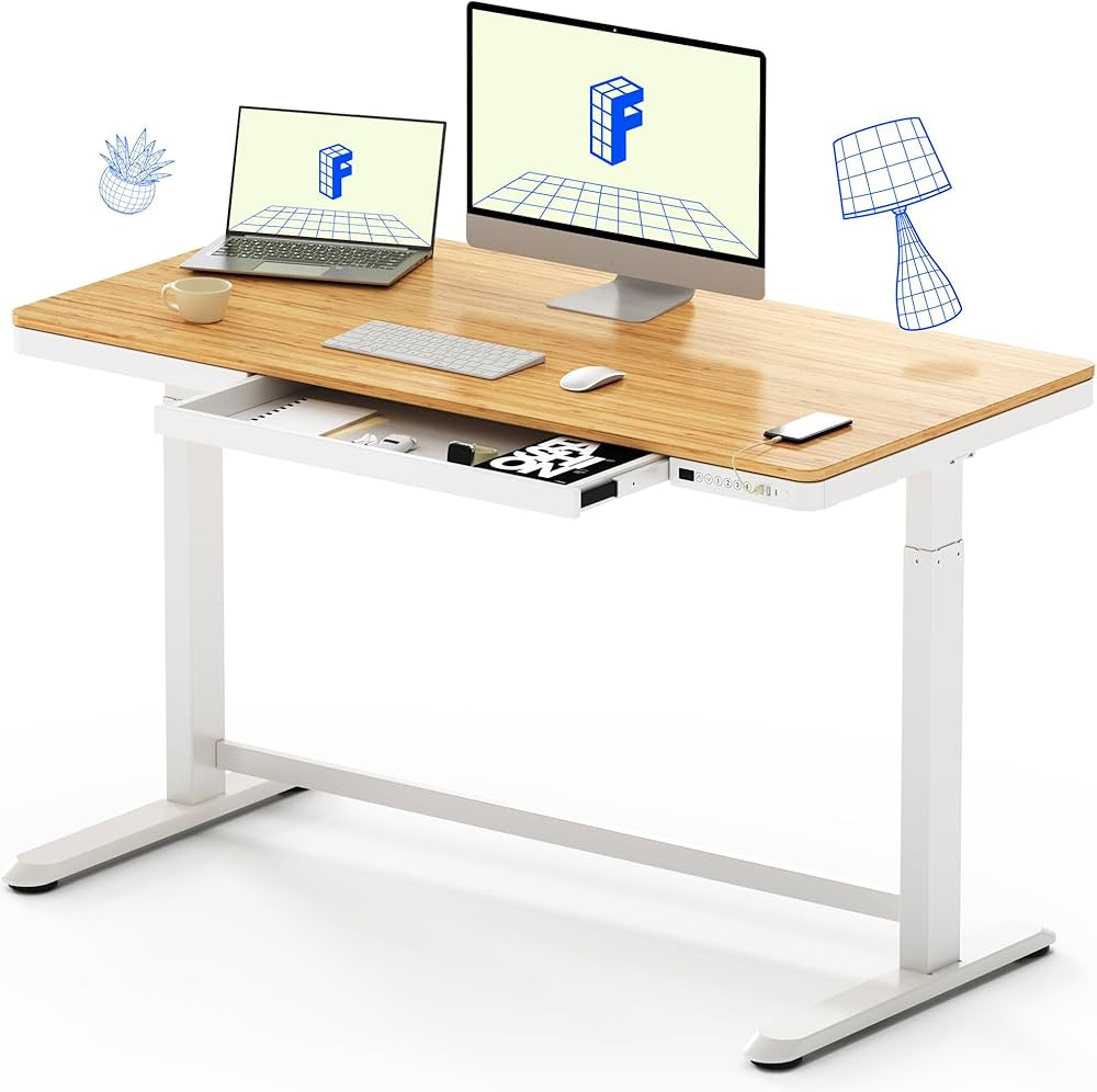 FLEXISPOT Comhar Electric Standing Desk with Drawer Desktop & Adjustable Frame Quick Install w/US... | Amazon (US)