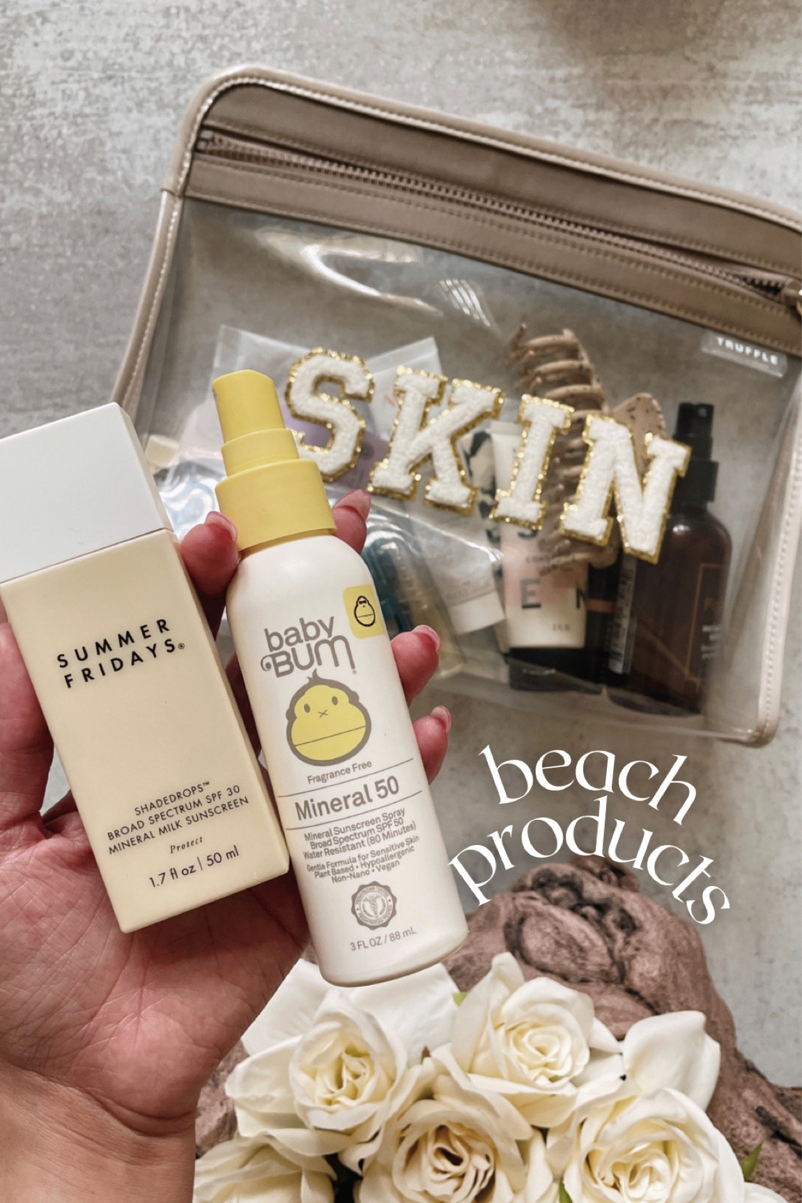 Skin + hair products I pack for the beach (adult + baby/kid)

#LTKSeasonal #LTKswim #LTKbeauty