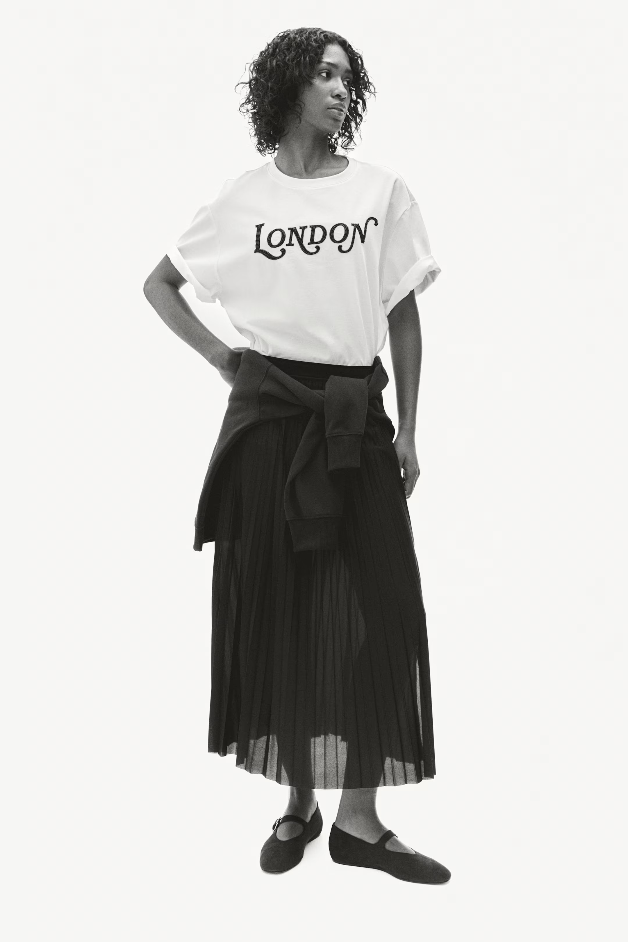 Pleated Skirt - Black - Ladies | H&M US | H&M (US + CA)
