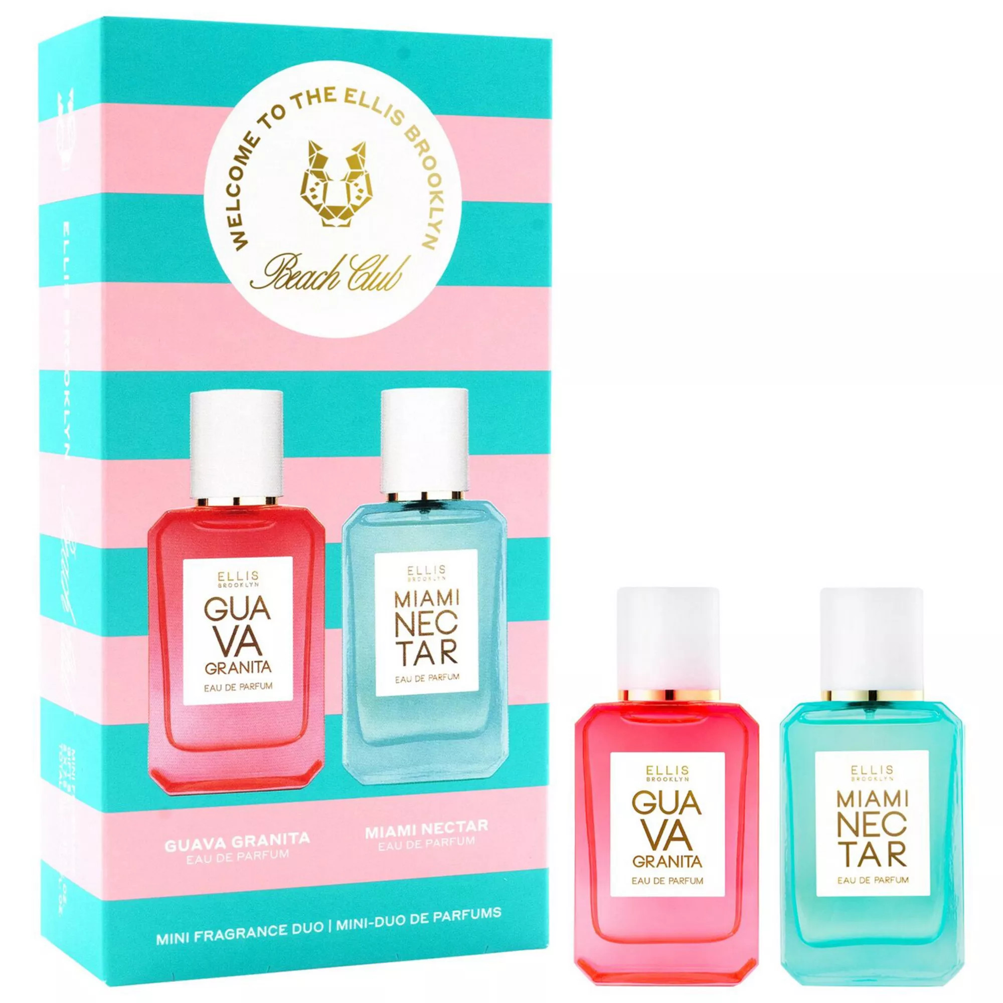 Ellis Brooklyn BEACH CLUB Fragrance Mini Duo with Pink Pineapple and Guava Perfume Gift Set | Kohl's