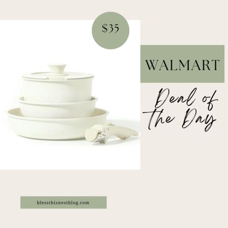 My Walmart deal of the day is this 5 piece set of cookware for only $35! Walmart kitchen accessories. 

#LTKhome #LTKFind #LTKsalealert