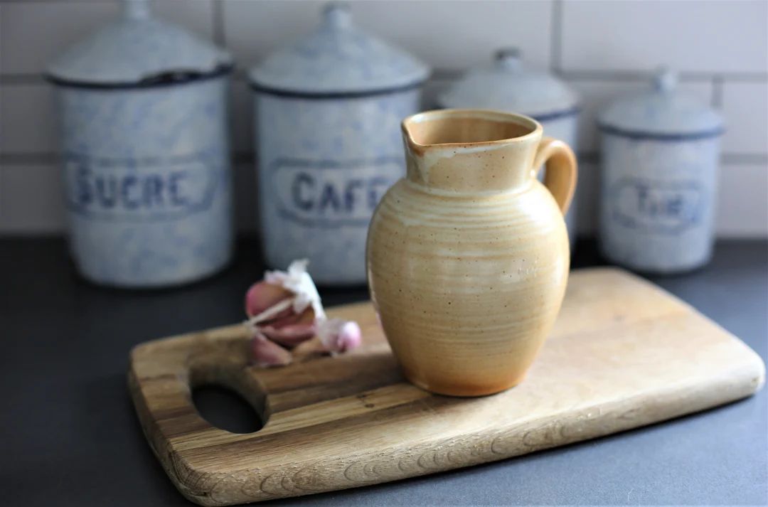 Lovely Vintage/Mid-Century/1960's/Beige/Rustic/Farmhouse/French/Artisan/Ceramic/Stoneware/Pottery... | Etsy (UK)