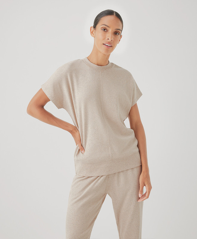 airplane mock neck pullover | Pact Apparel