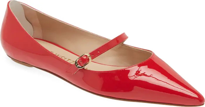 Stuart Weitzman Emilia Mary Jane Flat (Women) | Nordstrom | Nordstrom