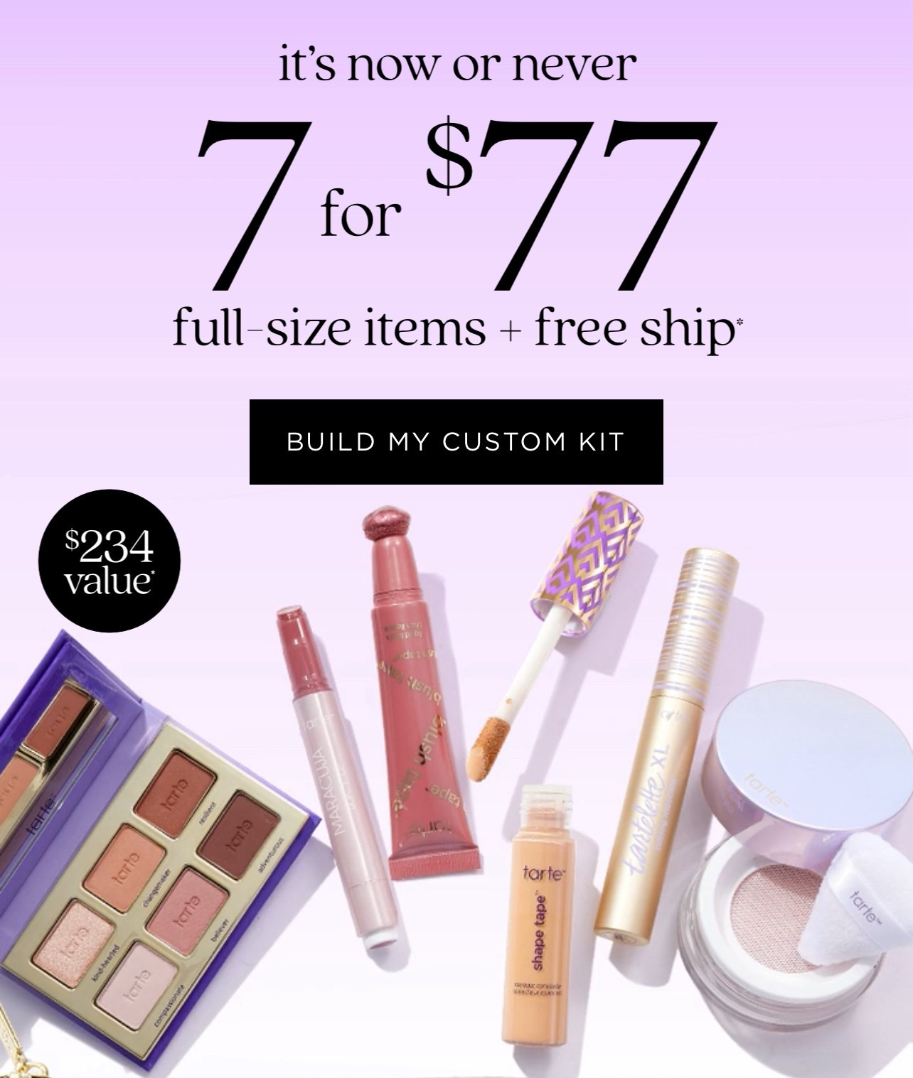 The Tarte build your own custom kit sale is going on! 7 full size products for $77. 

#LTKBeauty #LTKStyleTip #LTKSaleAlert