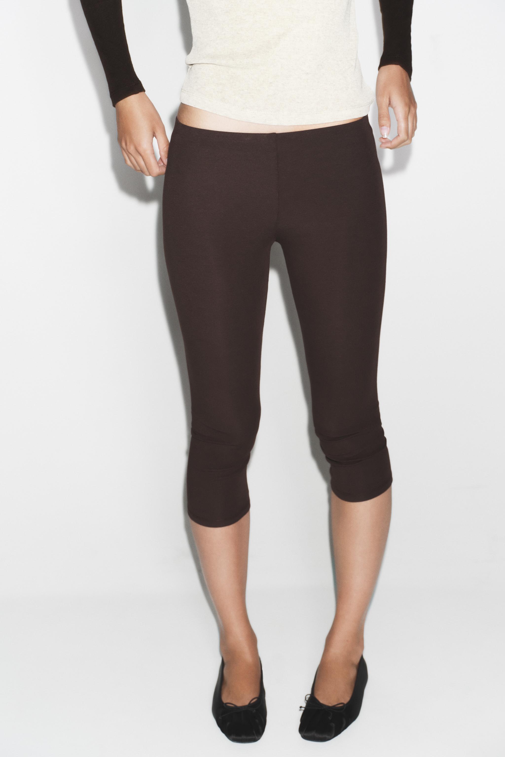 SEAMLESS CAPRI TROUSERS | Zara UK