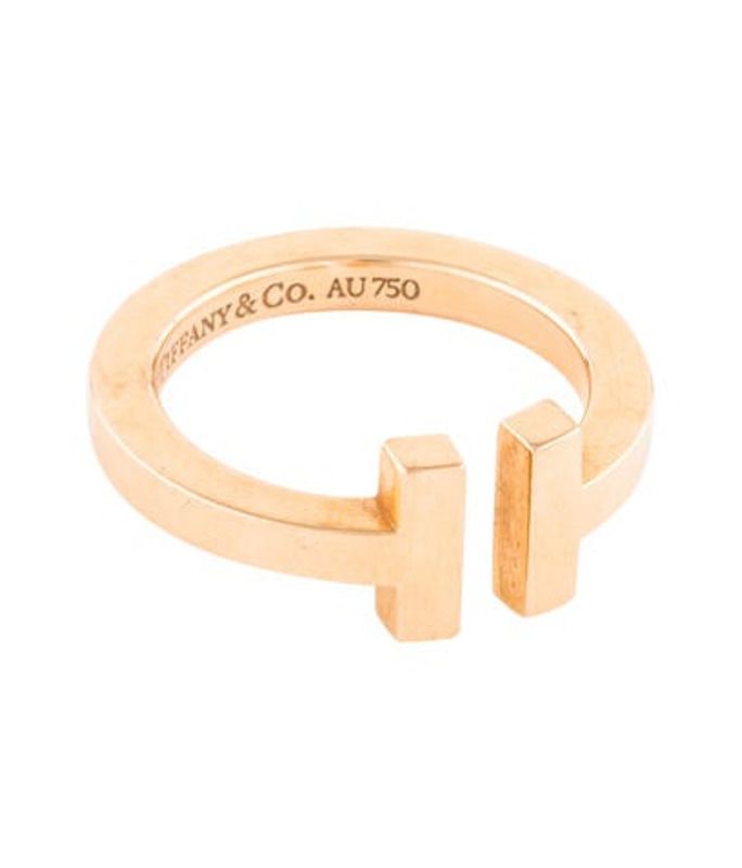Tiffany & Co. 18K T Square Ring rose Tiffany & Co. 18K T Square Ring | The RealReal