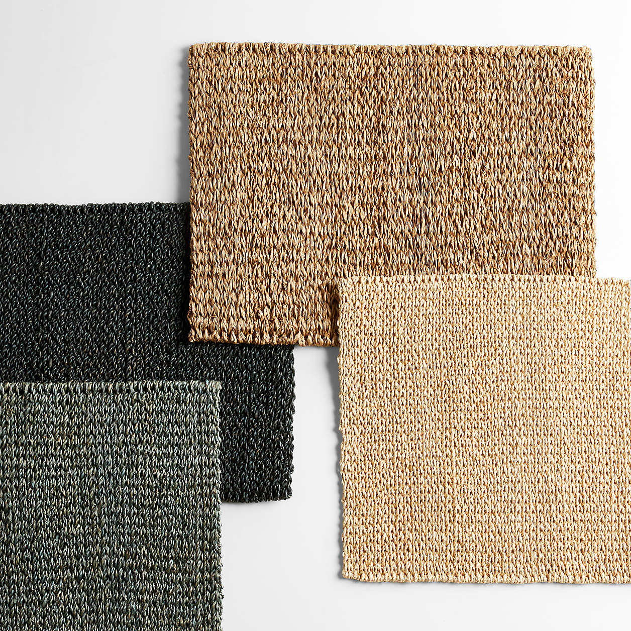Lanai Rectangular Natural Abaca Woven Round Placemat | Crate & Barrel | Crate & Barrel