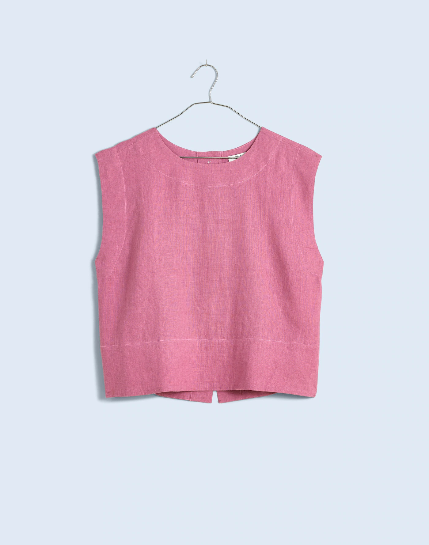 Plus Bateau-Neck Tank in 100% Linen | Madewell | Madewell