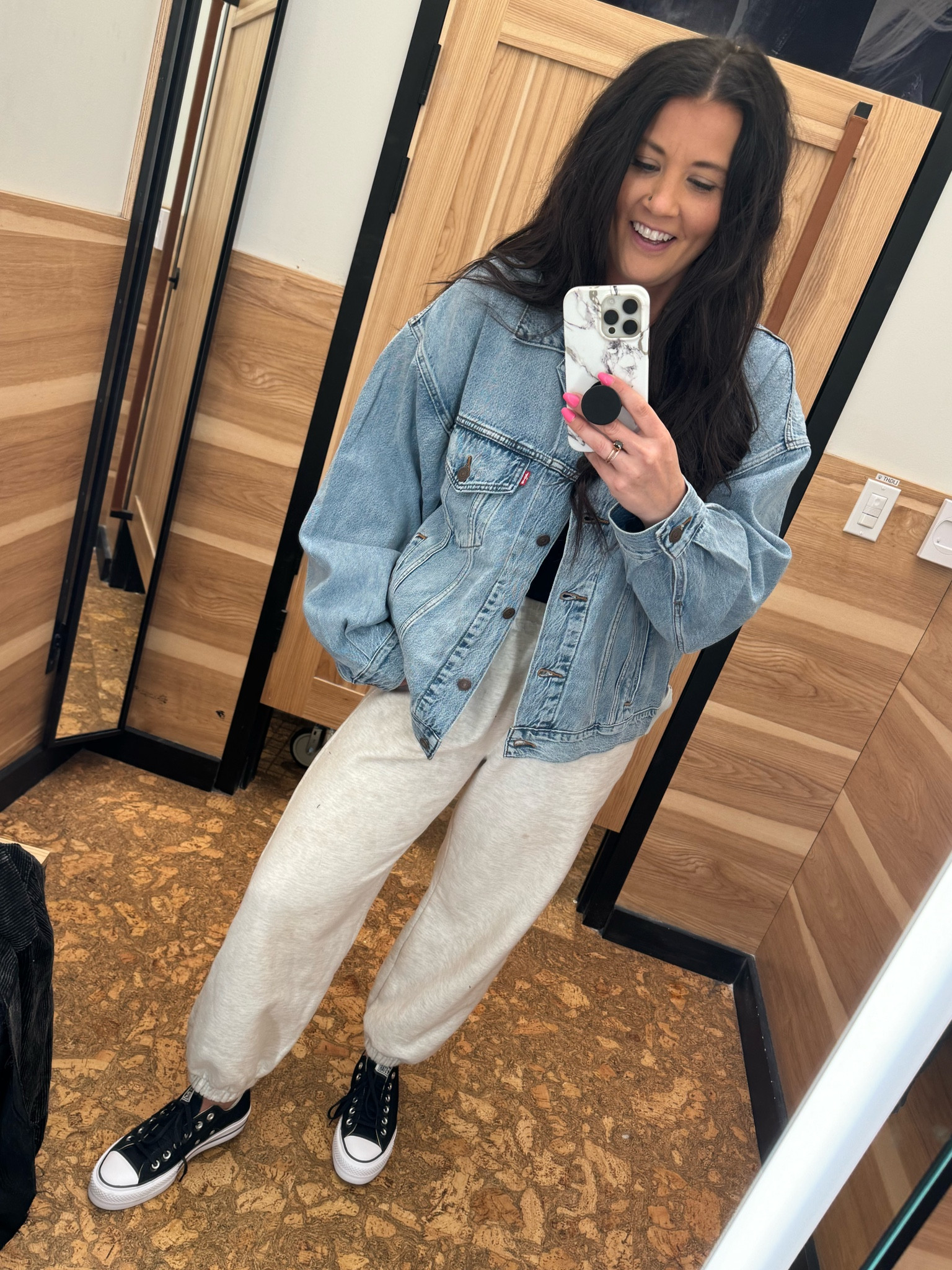 So obsessed with this jacket contemplating getting it in another color 😍😍