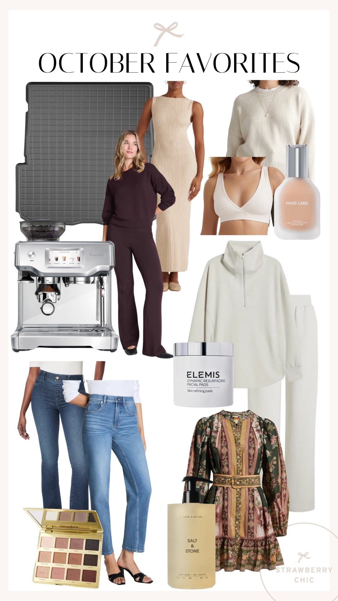 My favorite and most used products from October! I use my Breville espresso machine, the car protectant mat, and Elemis facial pads everyday! Other products that I’m always reaching for include the white matching set, HAUS labs foundation, and white bra! 

#LTKStyleTip #LTKSeasonal #LTKFindsUnder100