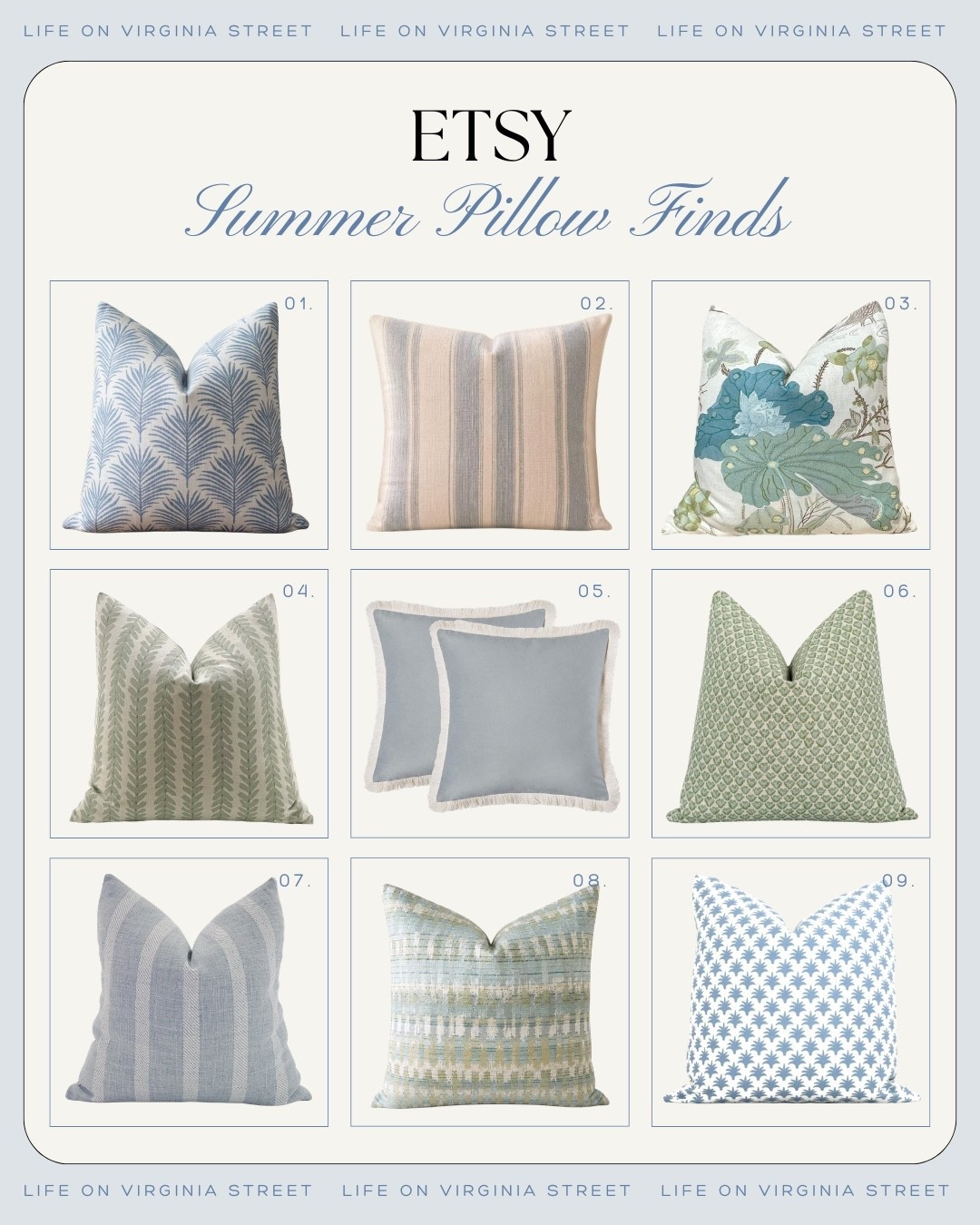 Etsy summer pillow finds 🙌🏻🙌🏻

#LTKHome #LTKSeasonal