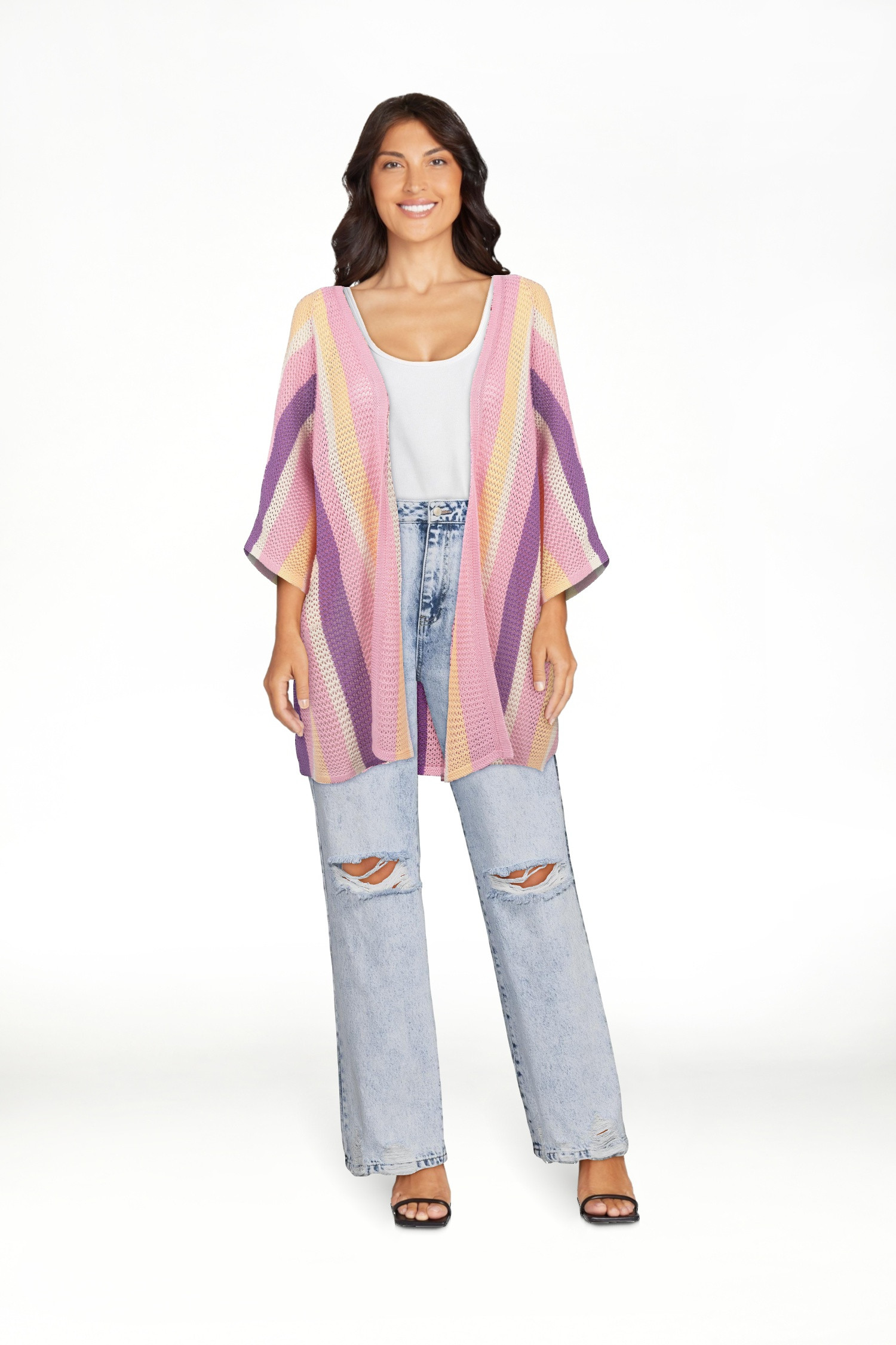 Jessica Simpson Women's Cordelia Pointelle Kimono, Sizes S-XL - Walmart.com | Walmart (US)