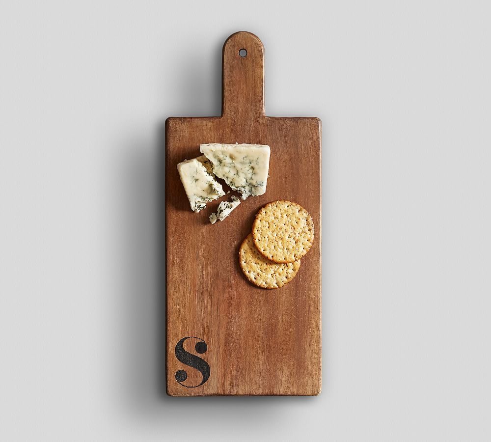 Alphabet Mango Wood Cheese &amp;amp; Charcuterie Board | Pottery Barn (US)
