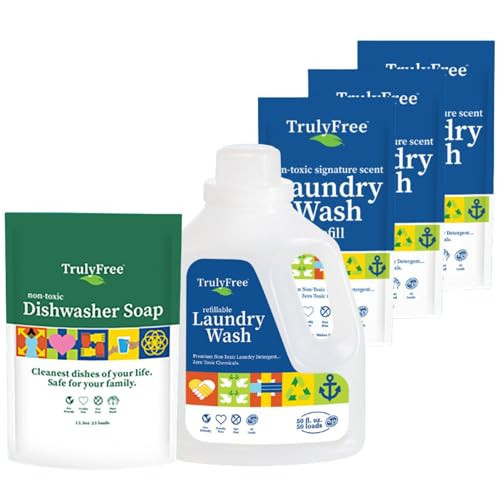 TRULY FREE - Laundry Detergent with Refill + Auto Dishwasher Soap | Amazon (US)