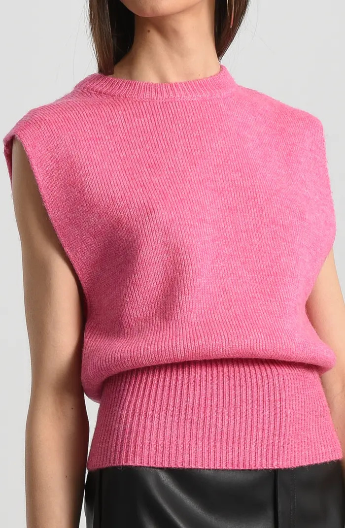 Fitted Waist Sleeveless Sweater | Nordstrom
