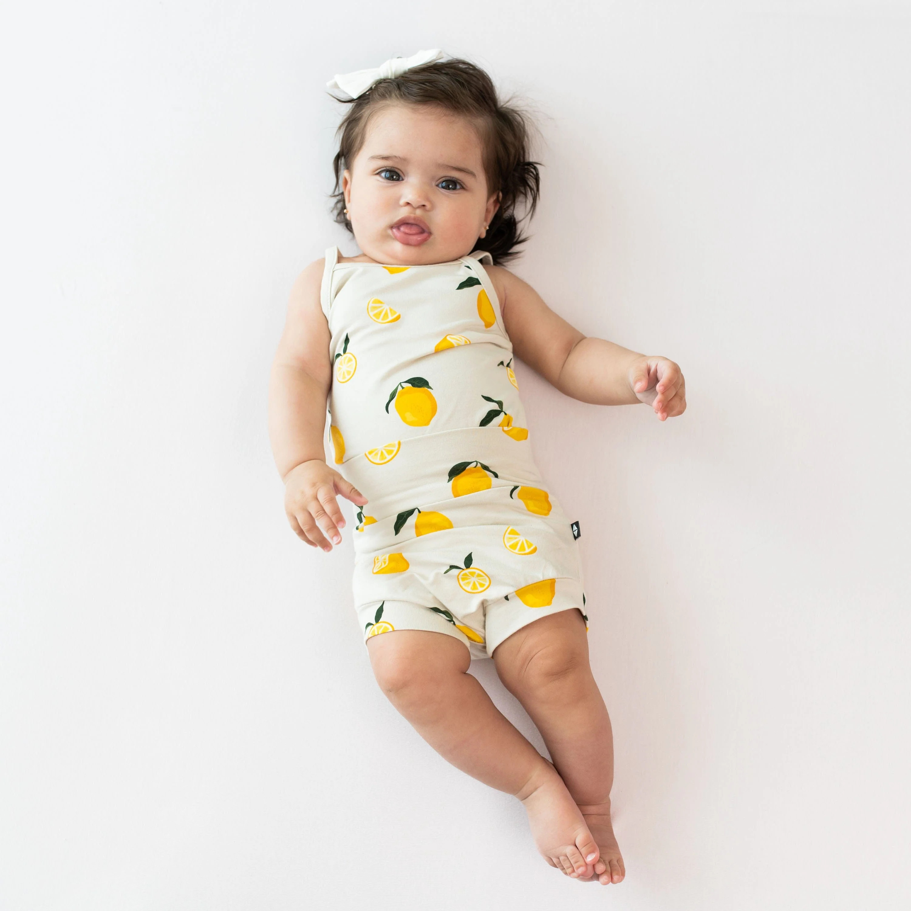 Spaghetti Strap Leotard in Lemon | Kyte BABY