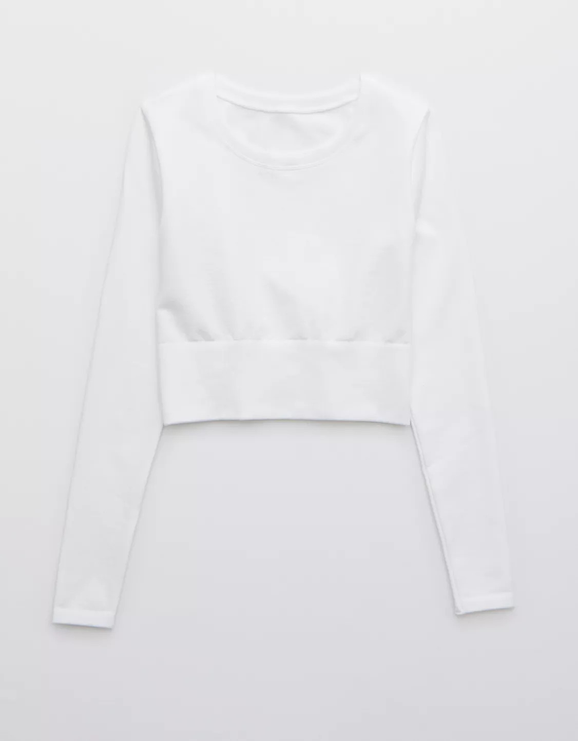 OFFLINE By Aerie Sidewalk Seamless Long Sleeve Cropped T-Shirt | Aerie