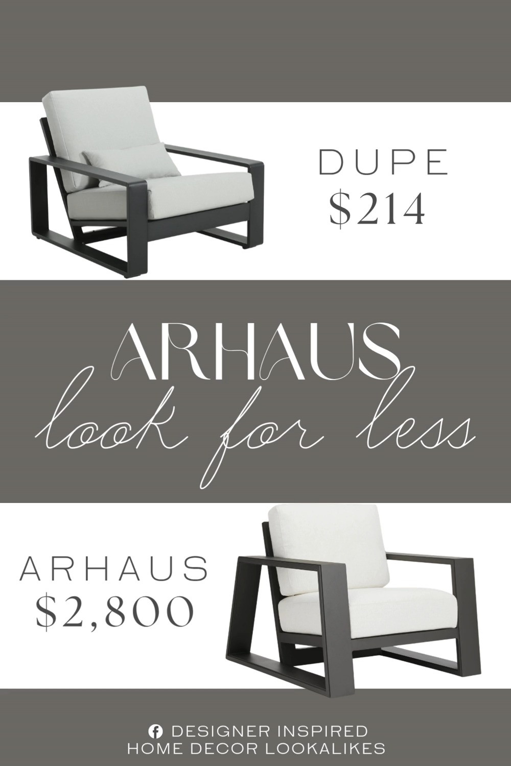 Inspired by Arhaus Outdoor Lounge Chair. Outdoor Club Chair. Aluminum Patio Lounge Chair. Modern Outdoor Armchair. Minimalist Outdoor Accent Chair. Luxury Outdoor Lounge Chair. Resort-Style Outdoor Chair. Aluminum Outdoor Seating. 

Home more affordable option find copy cat similar look for less budget friendly affordable cheap cheaper beautiful pretty. Clearance sale coupon code discount code promo code luxury lookalike look a like Inspo inspiration inspired by idea ideas Love like these? I share multiple every day in my FB group.
#arhausinspired #outdoorchair #loungechair #clubchair #patiochair #outdoorseating #patioinspo #furniturefinds #modernpatio 

 #LTKHome