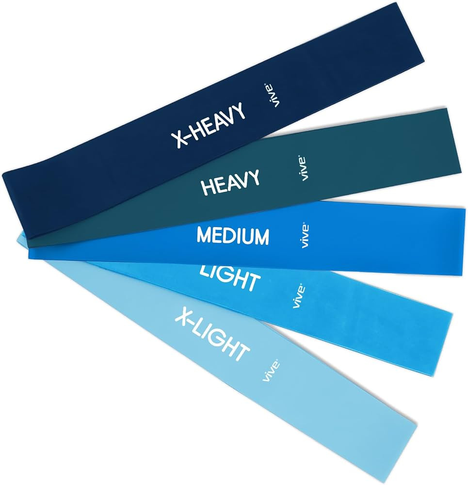 Vive Resistance Bands for Working Out (5 Pack) - Exercise & Workout Resistance Kit - Stretch, Ela... | Amazon (US)