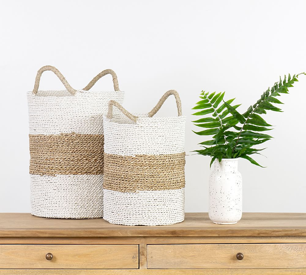 Catalina Woven Baskets, Set of 2 | Pottery Barn (US)