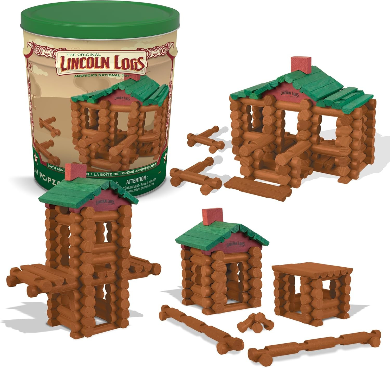 Lincoln Logs 100th Anniversary Tin | Amazon (US)
