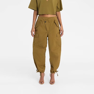 KBB by KAHLANA Women's Mid-Rise Straight Leg 'The Cargo Jogger' - Tan XS | Target