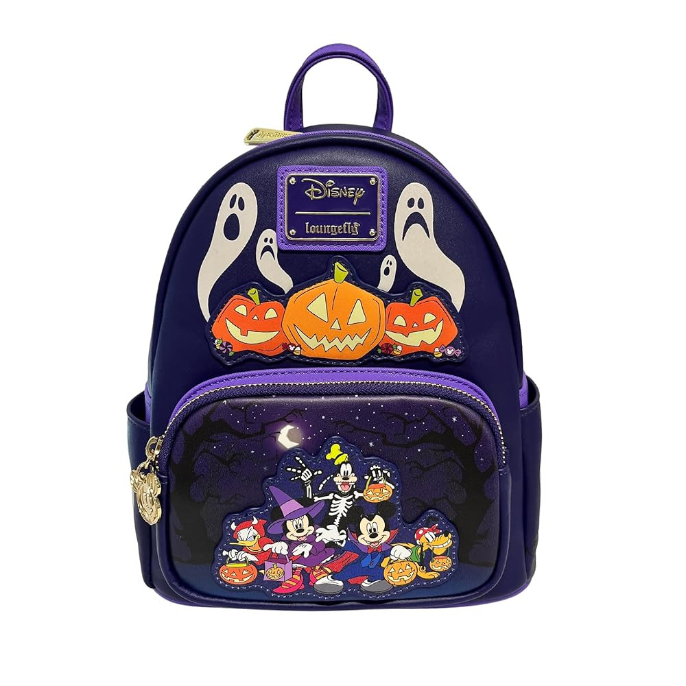 Loungefly Exclusive Disney Mickey and Friends Halloween Double Strap Shoulder Bag | Amazon (US)