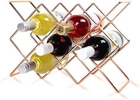 Villa & Marx Countertop Wine Rack - Freestanding 10 Bottle Metal Wine Holder, Wine Storage Soluti... | Amazon (US)