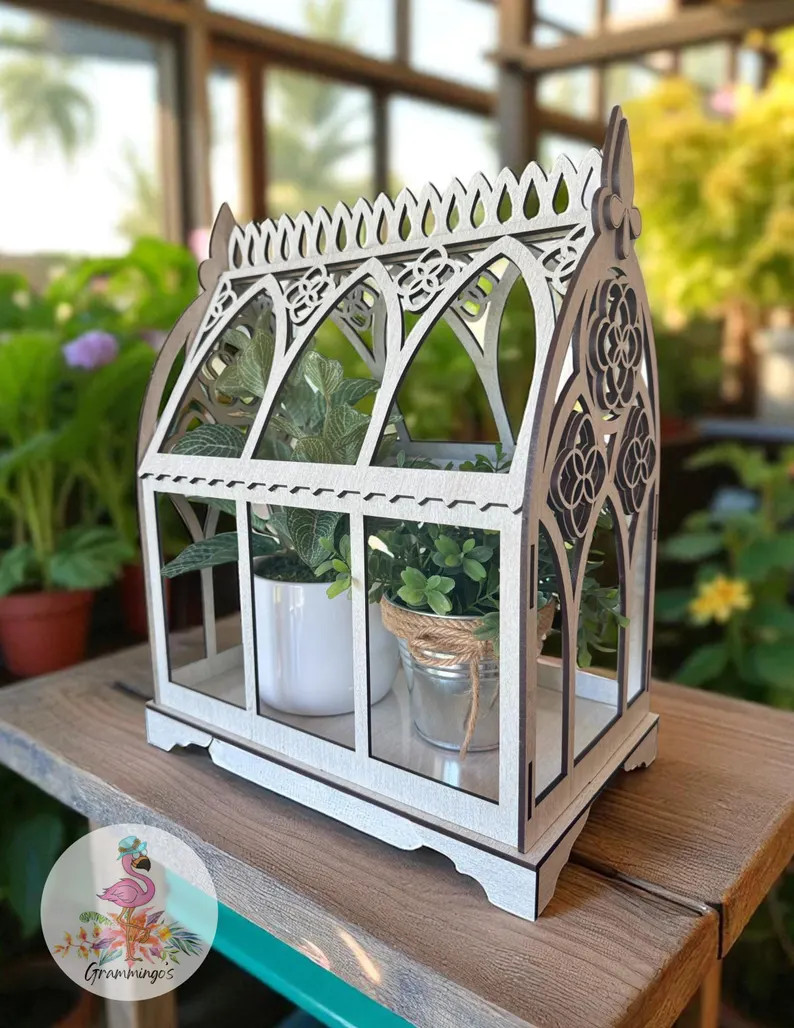 Gothic Greenhouse Decor | Handcrafted Wood & Acrylic Terrarium Display - Etsy | Etsy (Global)