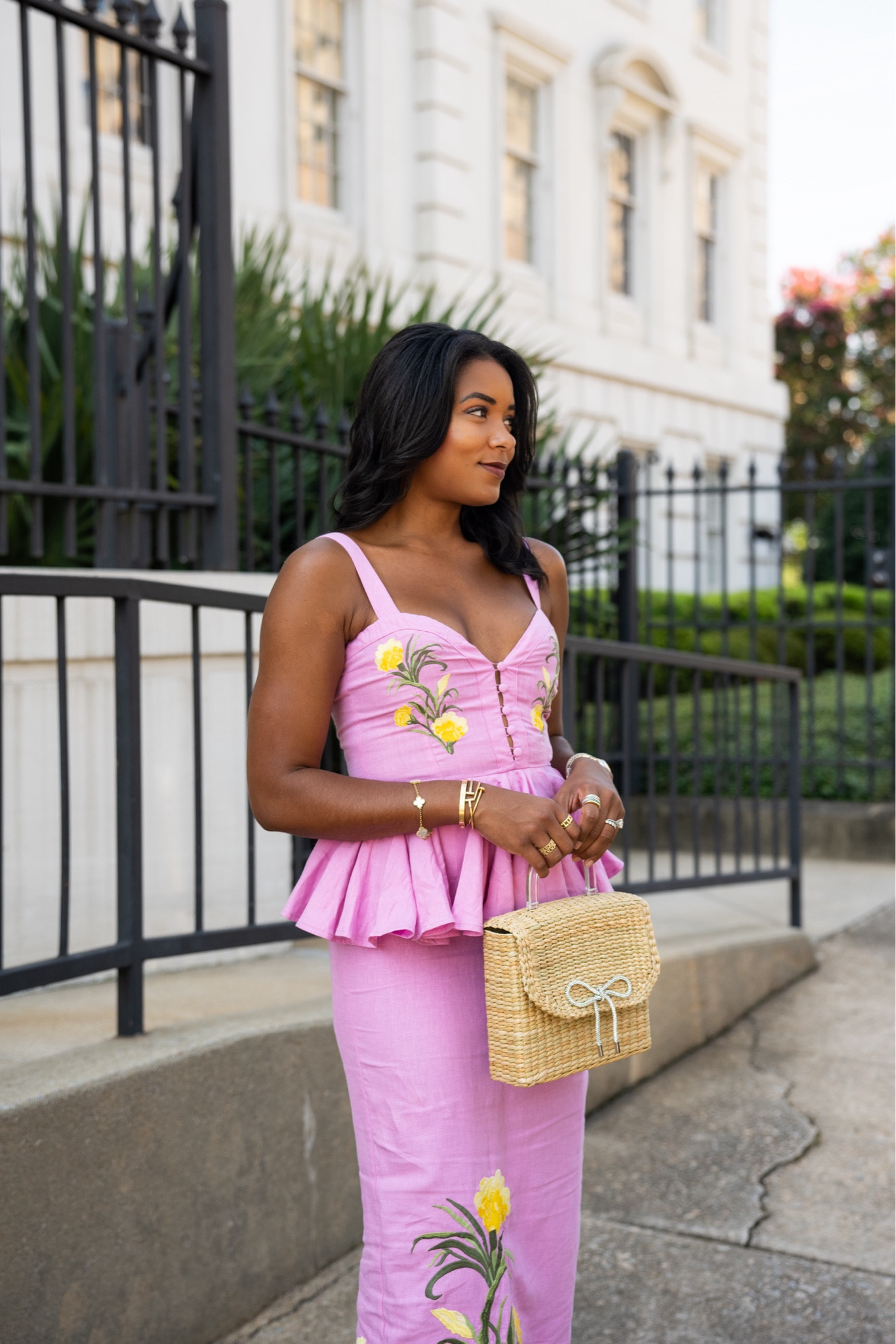 Linen dress, floral dress, late summer wedding guest dress, Fam Mon dress, pink dress linen, poolside straw bag

#LTKSeasonal #LTKParties #LTKWedding