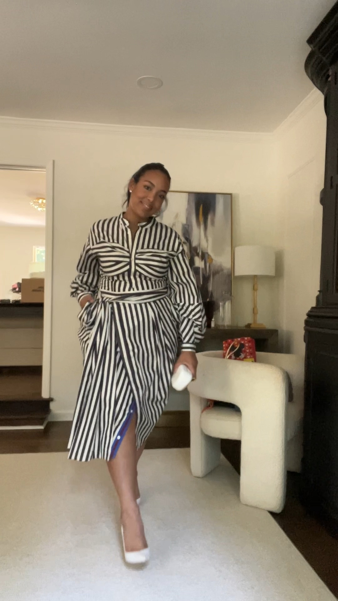 GRWM to host a panel in Charlotte. My fave set from Banana Republic fits the dress code perfectly 💕