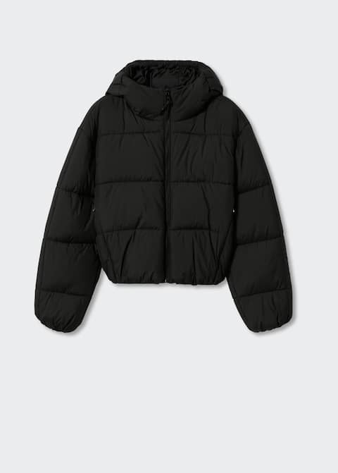 Hood quilted coat -  Women | Mango USA | MANGO (US)