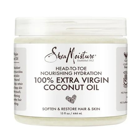 SheaMoisture 100% Extra Virgin Coconut Oil Nourishing Hydration, 15 oz | Walmart (US)