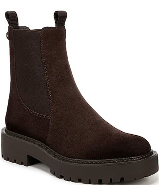 Sam Edelman Laguna Waterproof Suede Chelsea Platform Booties | Dillard's | Dillard's