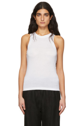 White Camelia Tank Top | SSENSE