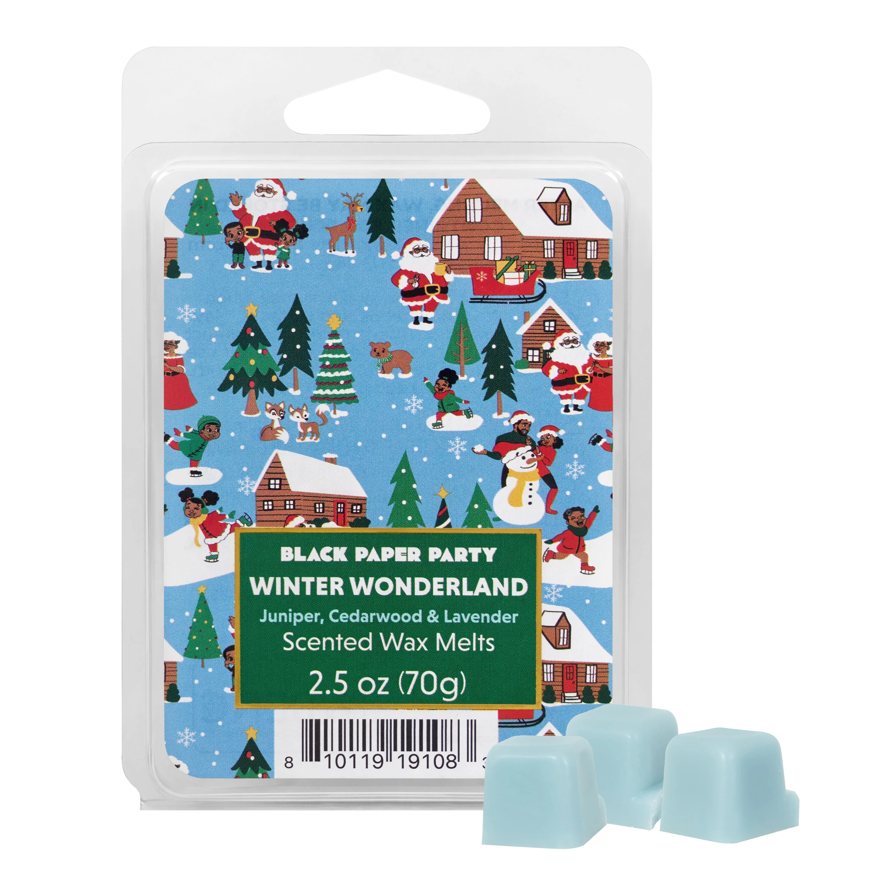 Black Paper Party Christmas Wax Melt, Winter Wonderland Scent, 2.5oz 6 count | Walmart (US)