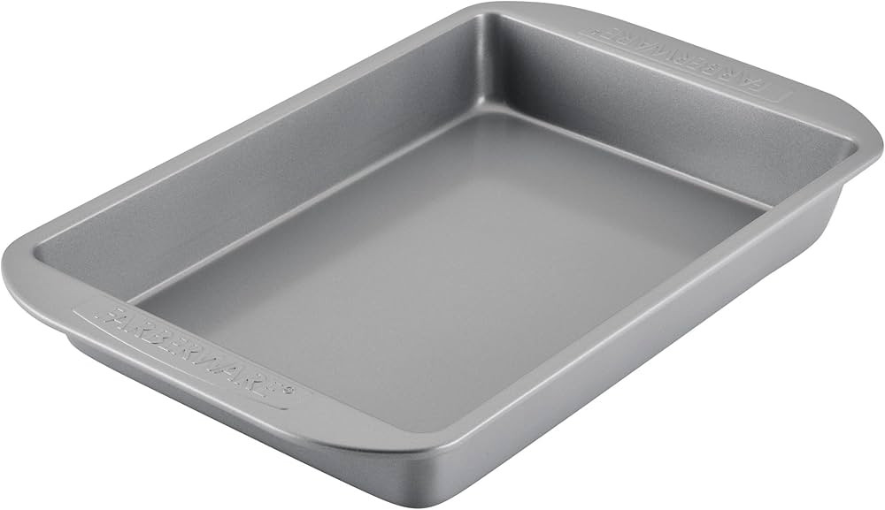 Farberware Nonstick Bakeware Baking Pan / Nonstick Cake Pan, Rectangle - 9 Inch x 13 Inch, Gray | Amazon (US)