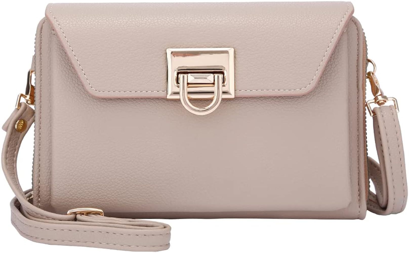 EVVE Small Crossbody Shoulder Bag For Women, Cell Phone Wallet Purse with Multiple Card Slots | Amazon (US)