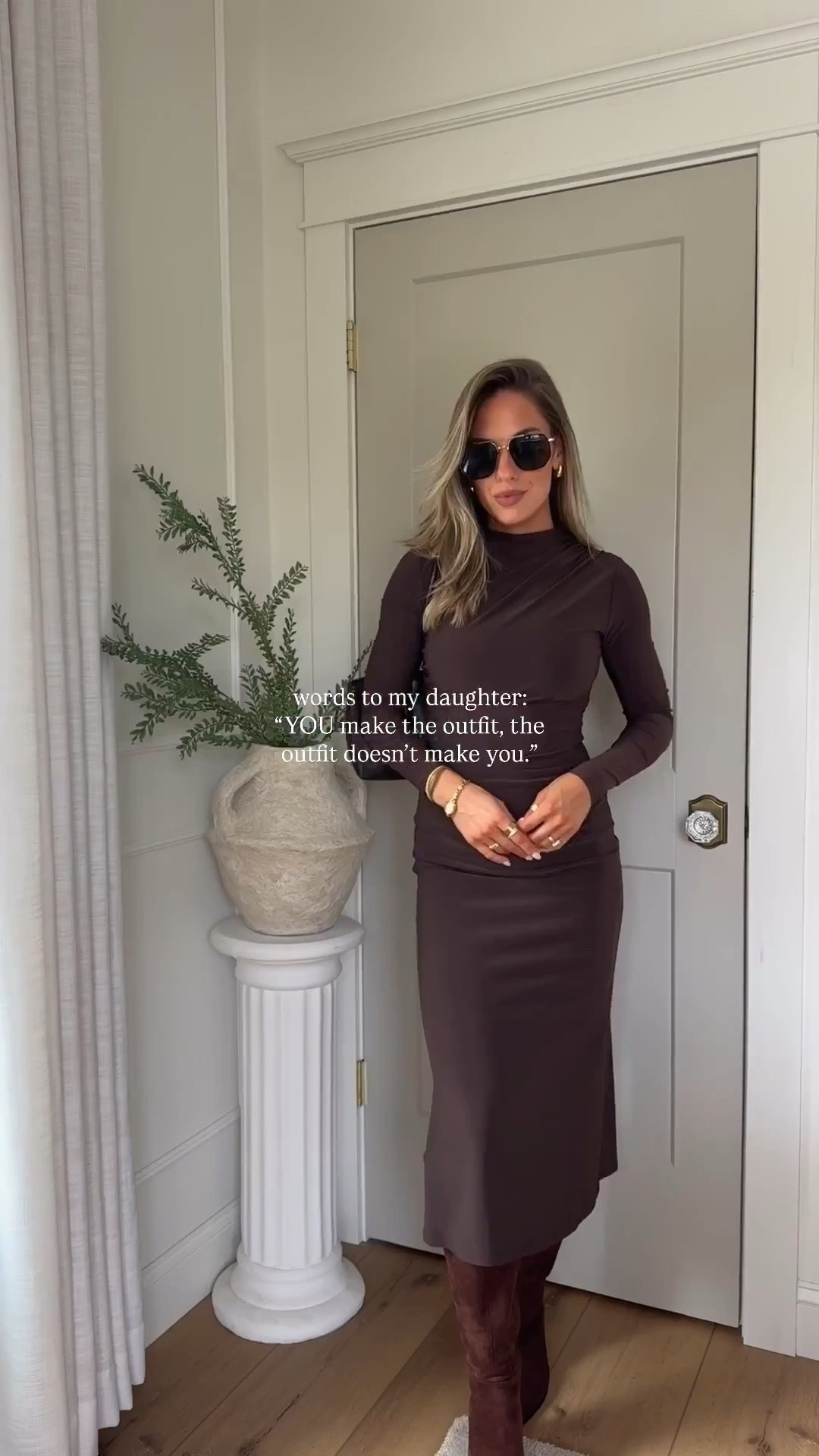 And this is something I remind myself of too! As passionate as I am about clothing & the way it can make you feel… at the end of the day, it’s just clothing! YOU make the outfit- your vibe, your confidence, your body language💞
(Wearing size xs)  

 

#LTKSeasonal #LTKStyleTip