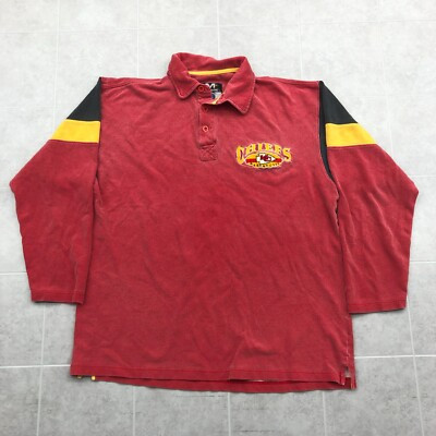 Vintage Mirage NFL Red Kansas City Chiefs Heavy Rugby Shirt Adult Size XL  | eBay | eBay US