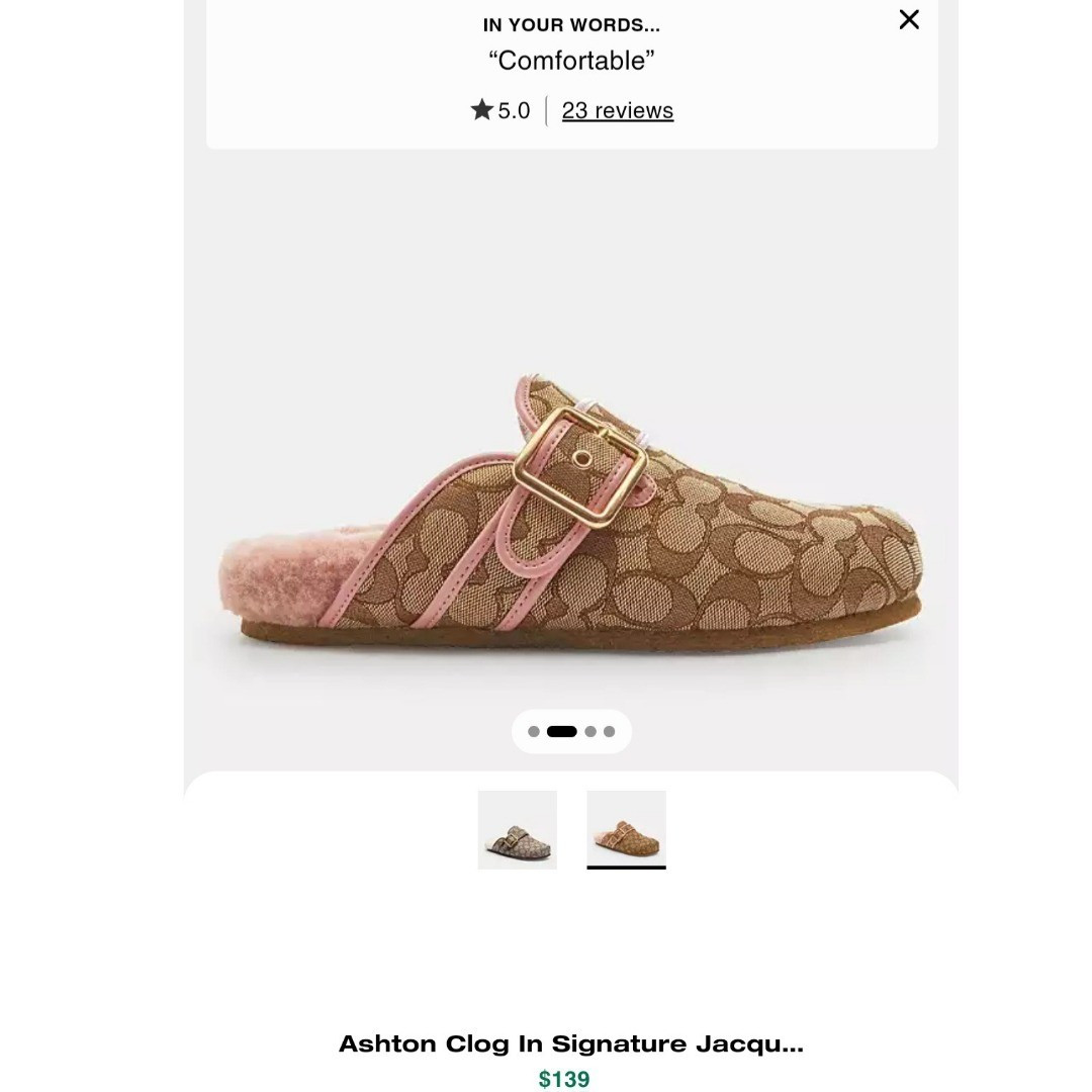 【COACH】Ashton Clog サンダル 在庫確認下さい CW680 COACH】Ashton Clog サンダル 在庫確認下さい CW680 (Coach