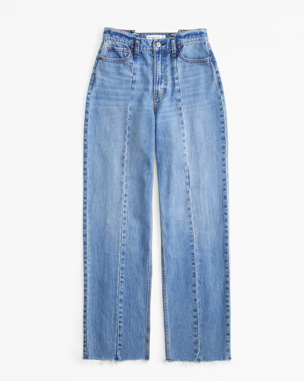 Curve Love High Rise Loose Jean | Abercrombie & Fitch (US)