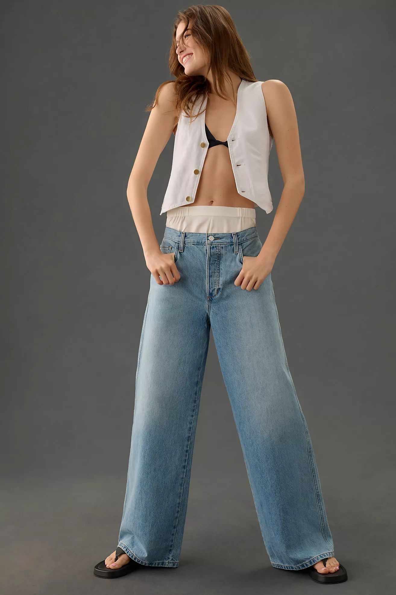 Favorite Daughter The Ollie Wide-Leg Jeans | Anthropologie (US)